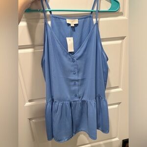 Loft tank top size medium in blue